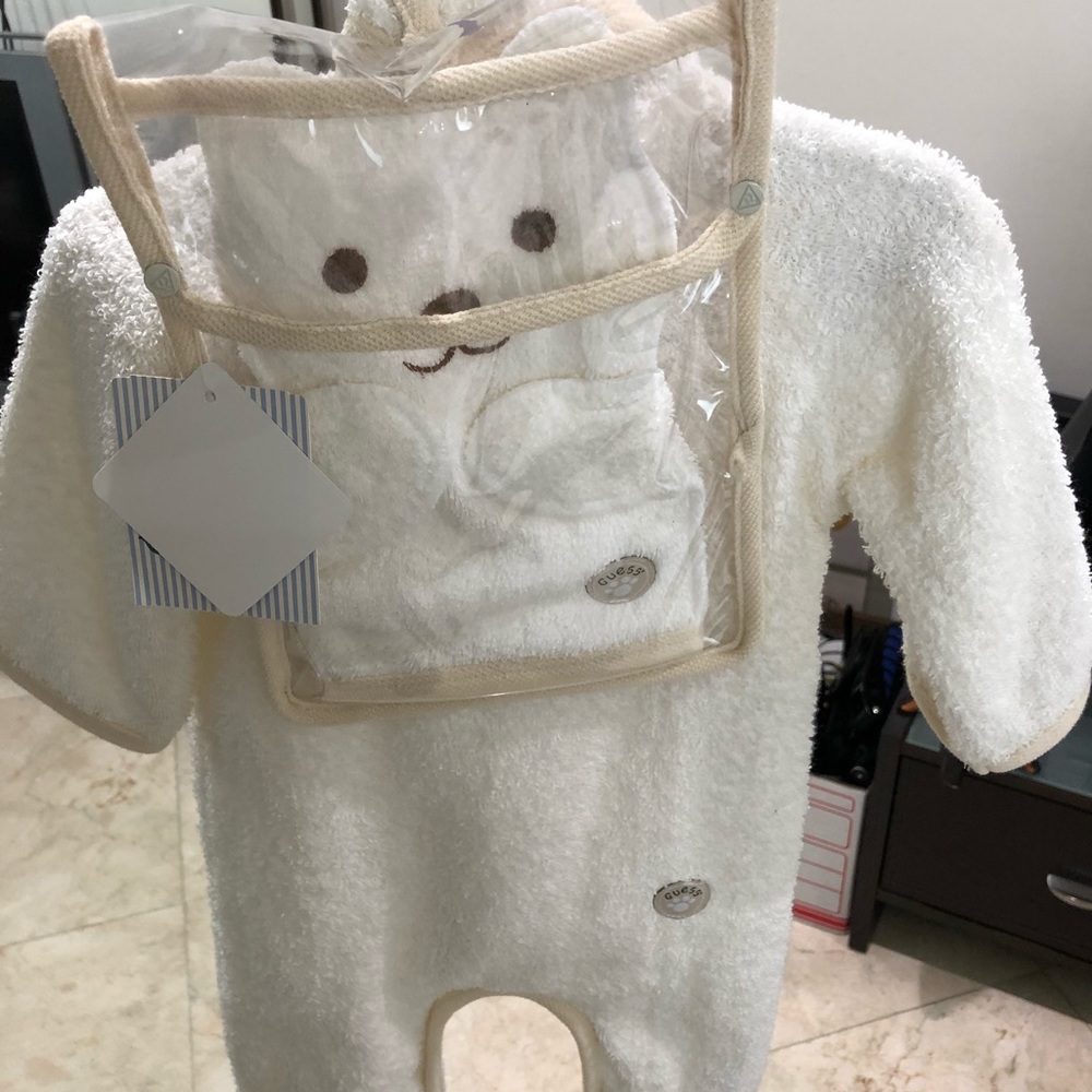 Layette towel onesie
